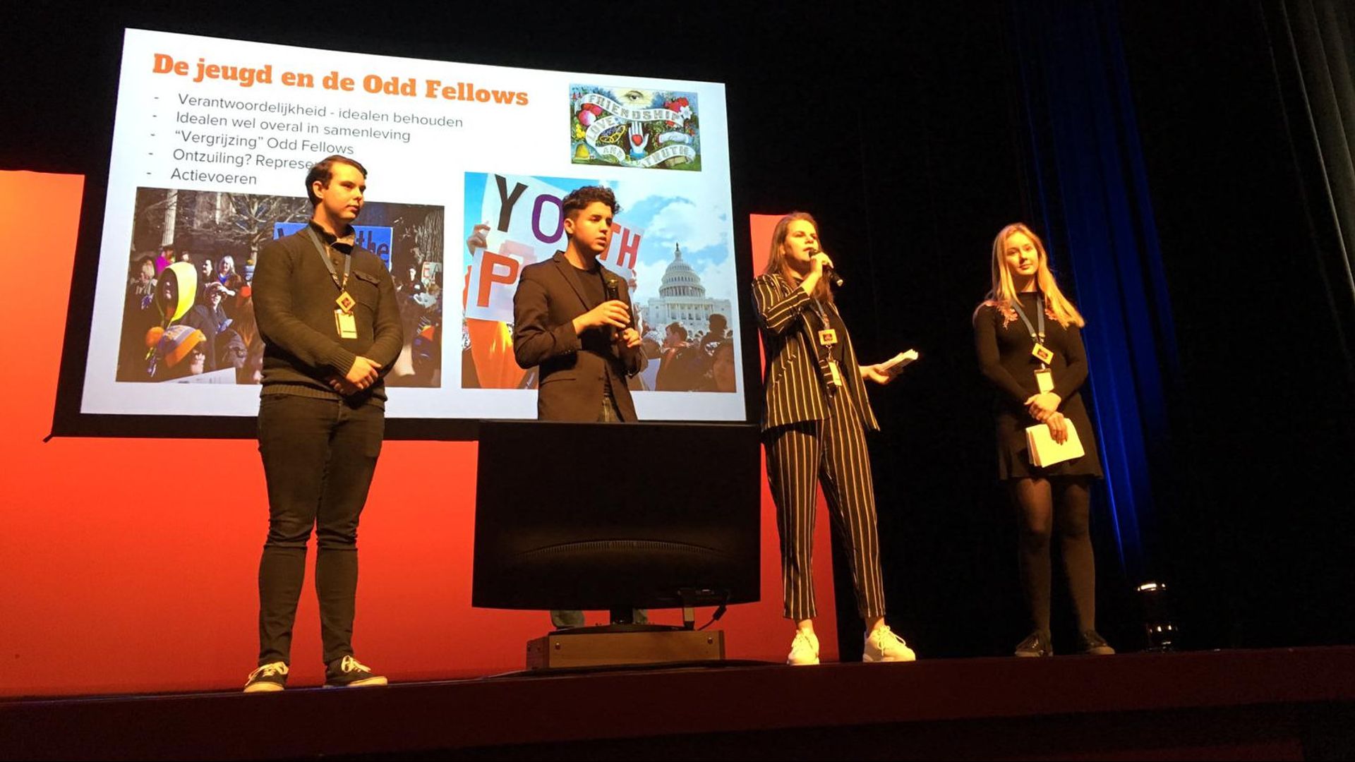 Presentatie oud-delegates 2019 – Raymond, Mourad, Chantal en Anna