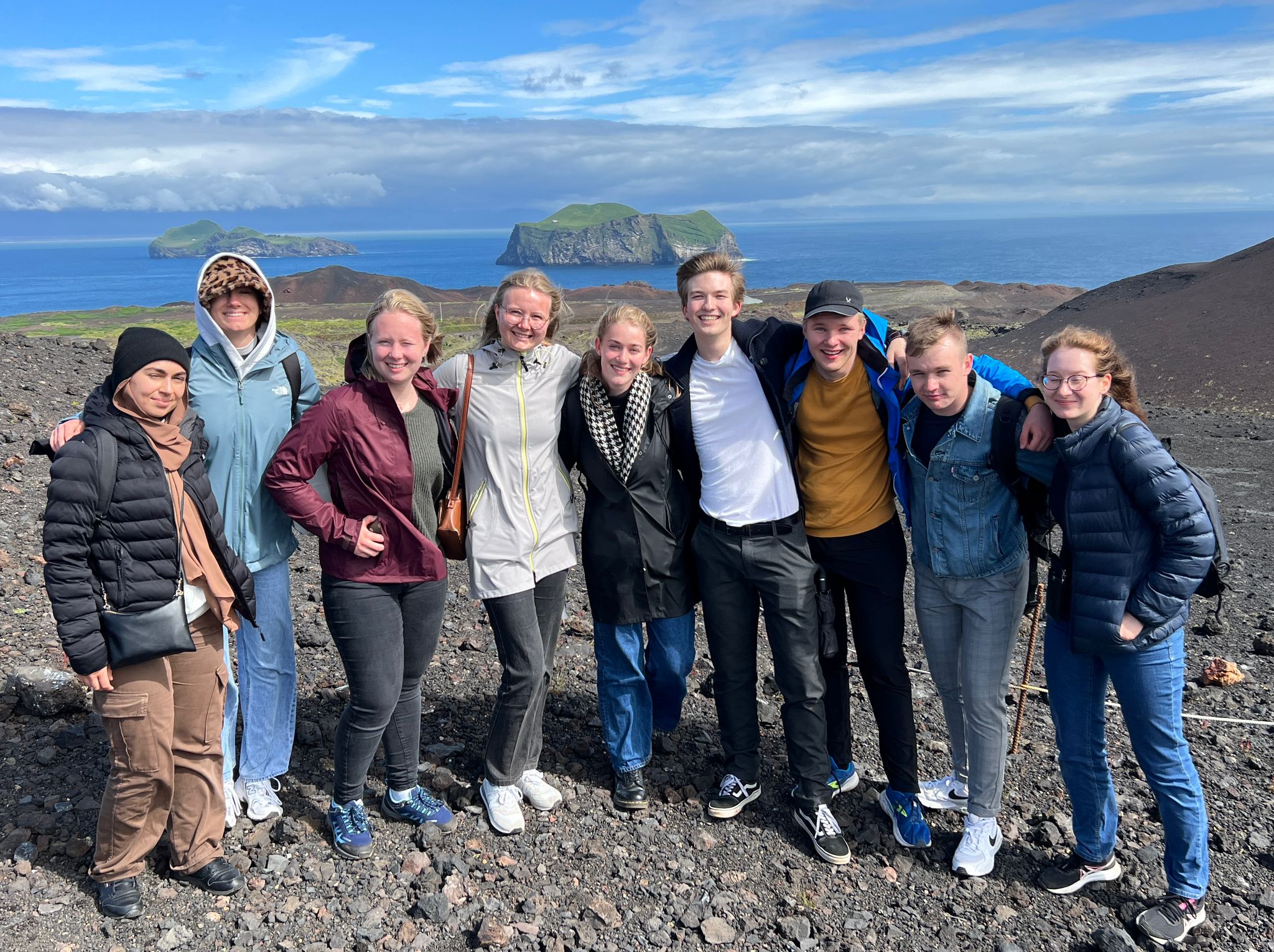 EYT-delegates op vulkanisch eiland IJsland