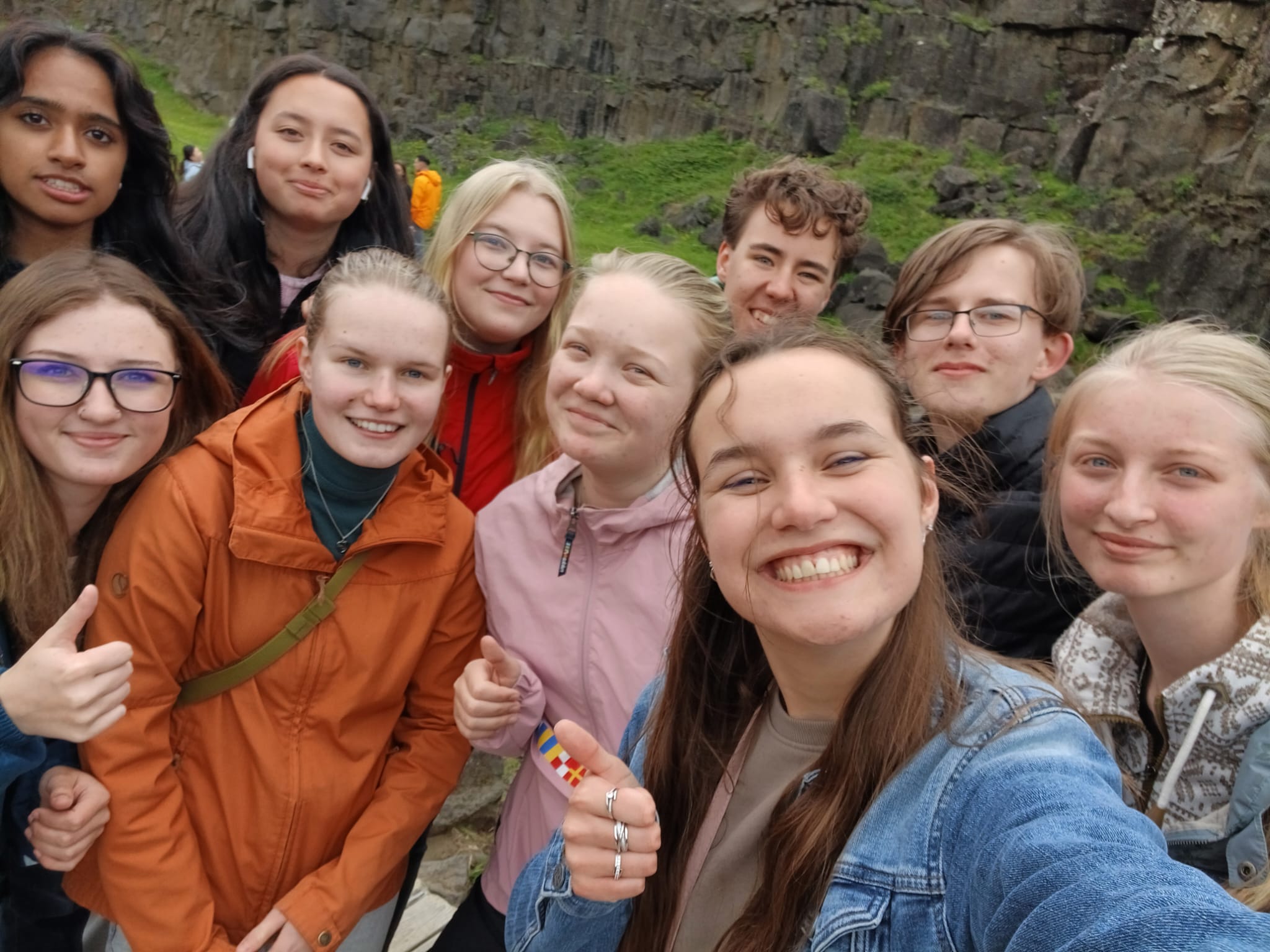 EYT-delegates selfie in IJsland